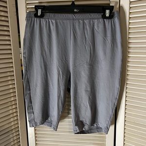 Large Simplee grey cotton bicycle shorts
